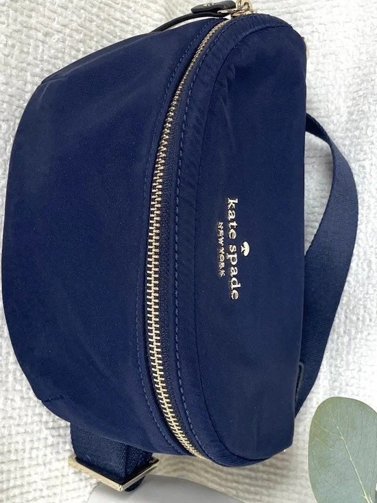kate spade NY “Watson Lane-Betty” Rich Navy Nylon Belt Bag - Picture 3 of 13
